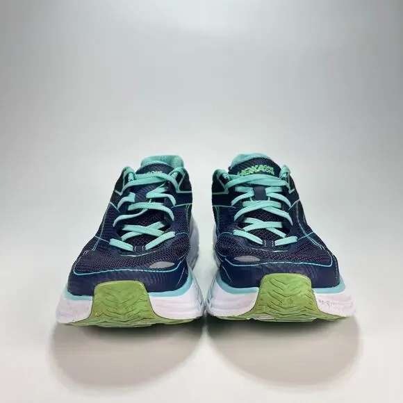 Hoka One One Clifton 3 Navy Blue Teal Shoes 1012045 MBSBD Womens Sz 11 Men's 9.5 - Picture 2 of 11